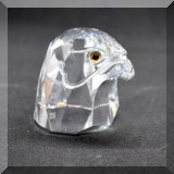 C43. Swarovski Crystal eagle head. 